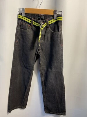 Jeans jeans preto masculino Coogi 5 bolsos perna reta tamanho 6 - Imagem 1 de 4