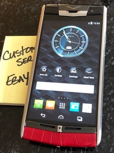 VERTU Signature Touch Exotic RED Alligator leather 4G 64GB global luxury phone - Picture 1 of 2