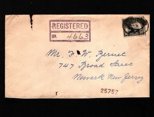 OPC 1926 Bedford MD a Newark NJ Sc#623 en cubierta registrada 45763 - Imagen 1 de 2