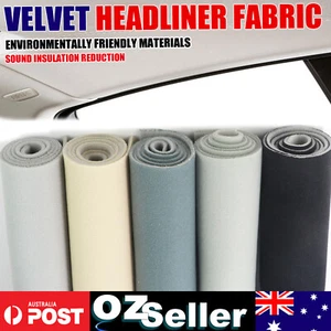 Car Headliner Material Upholstery Fabric Foam Backing Sound Reduction Roof Liner - Picture 1 of 13