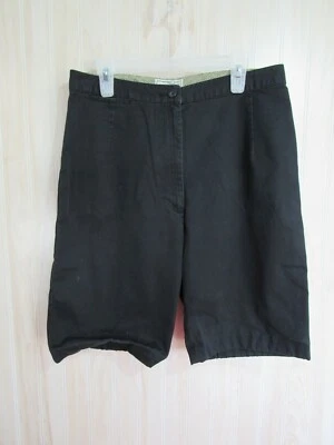 Pantalones Cortos L L Bean Talla 6 Negros Planos Frontales Botones Cremallera 1 Bolsillo Trasero Informales  Foto 1 de 3