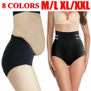 3pcs Womens High Waist Underwear Shapewear Control Tummy Slimming Knickers UK - Picture 1 of 20