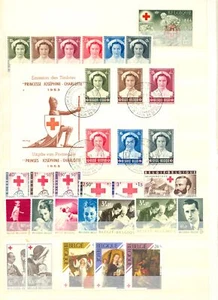 BELGIUM RED CROSS 50 ST. -1 BL- 1 CV ** VF - Picture 1 of 2