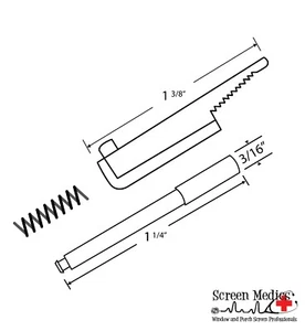 Flip type pull pin Plunger Pin for Window Screens- 10 Sets (20 pins) - Picture 1 of 7