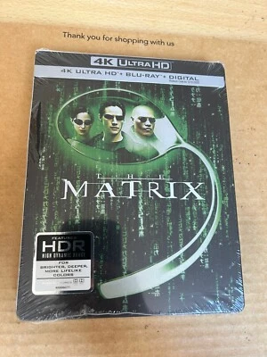 The Matrix 4K UHD Blu Ray Steelbook New & Sealed Mega Rare - Mint - US Reg Free - Image 1 of 4