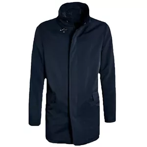 Mantel Herren Winter Jacke Elegant Mantel Blau Trench Mantel Klassisch Veque - Bild 1 von 6