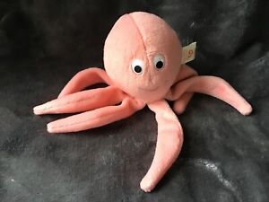 Ty Beanie Babies - Inky the pink octopus soft toy | plush | plushie 