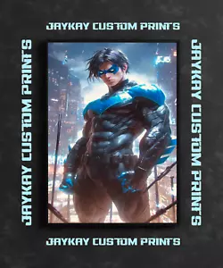 Affiche imprimée Nightwing Dick Grayson Teen Titans DC Universe Comics - sans cadre - Photo 1 sur 3