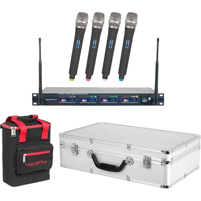 VocoPro UHF-5800 Plus 4-Mic Wireless System with Mic Bag Band 9 - Image 1 of 4