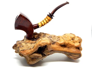 ANDREY KHARITONOV UNSMOKED/NEW CONTRAST PANELED CUMBERLAND BALLERINA ESTATE PIPE - Picture 1 of 10