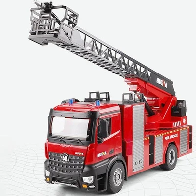 HUINA 1/14 Scale 561 2.4G Sprayable Scaling Ladder Fire Truck Tractor RC Model - Image 1 of 4