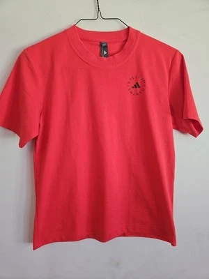 Camiseta Adidas X Stella McCartney para mujer XS rosa con letras grises  Foto 1 de 4