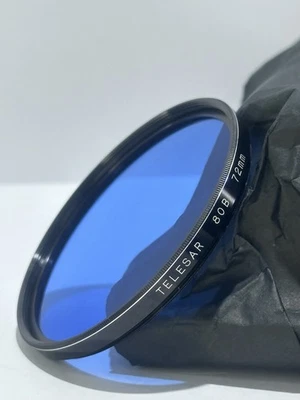 72mm Telesar 80B Filter - BLUE Color Correction Lens Filter - Image 1 of 4