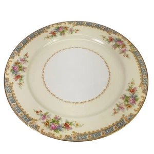 Noritake M China Morimura besetztes Japan floral Goldrand 10" Speiseteller SELTEN - Bild 1 von 7