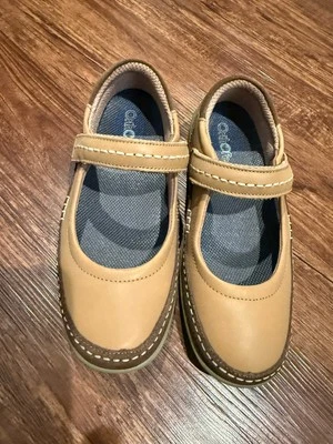 OrthoFeet Women’s Mary Jane Shoes Size 5 D Wide Leather Upper Tan Brown Diabetic - Image 1 of 4