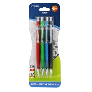 D&amp;S Triangle Mechanical Pencil, 0.7mm, Assorted Colors, 4-Count - Picture 1 of 1