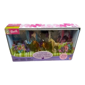 2003 Barbie Mattel Posh Pets New Horses With Accessories - Picture 1 of 4