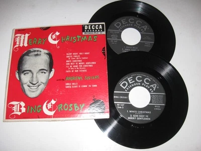 Bing Crosby With The Andrews Sisters – Merry Christmas 2-ext play 45  DECCA 1953 - Image 1 of 3