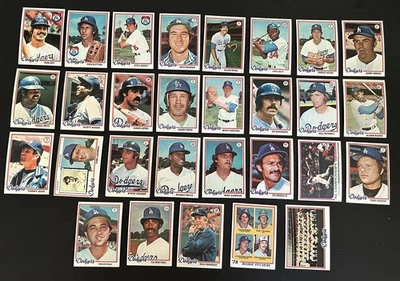 Juego completo Topps 1978 Los Angeles Dodgers Steve Garvey Ron CEY Sutton Lopes  Foto 1 de 2