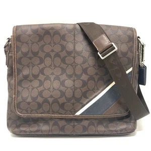 COACH 70339 Signature Heritage Stripe Bag Shoulder Bag Crossbody Shoulder Ba... - Picture 1 of 18