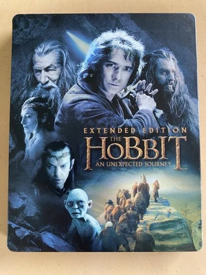 The Hobbit: An Unexpected Journey Extended Edition 3D + Blu-ray Steelbook Foto 1 de 4