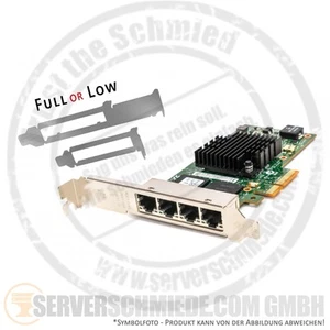 Dell Intel i350-T4 4x 1GbE RJ-45 Quad Port PCIe x4 Ethernet Adapter 0X8DHT - Bild 1 von 4