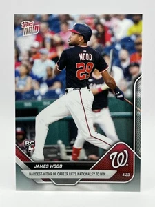 2025 Topps Now James Wood #100 RC - Hardest Hit HR of Career - Nationals - Bild 1 von 2