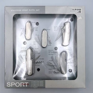 Sport Camping Stainless Steel Tool Utility Knife Set New in Box - Picture 1 of 3