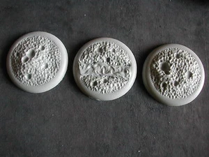 3 x SOCLES/BASES 40MM RESINE (WARHAMMER/W40K... etc) LUNAR/VOLCANO #BARFB250 - Imagen 1 de 1