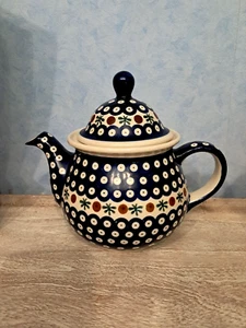 Original Bunzlauer Teekanne, Dekor 41, Inhalt 1,5 Liter - Bild 1 von 3