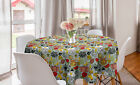Ambesonne Grunge Round Tablecloth Table Cover For Dining Room Kitchen