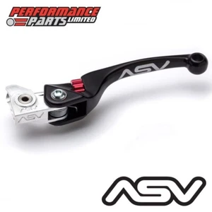 ASV F4 Black Unbreakable Long Clutch Lever for KTM 125 SX 2017 - Picture 1 of 6
