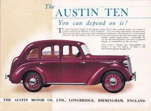 THE AUSTIN TEN, YOU CAN DEPEND ON IT !, BROCHURE, PUB.No.151/3. - Picture 1 of 4