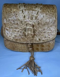 BOLSO DE PIEL DE COCODRILO REAL - BOLSO DE HOMBRO - FRANQUEO GRATUITO - Imagen 1 de 9