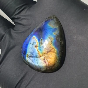 Labradorite Crystal Cabochon Tear Drop Polished Loose Gemstone for DIY Wire Wrap - Picture 1 of 15