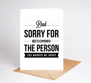 Funny Dad Birthday Card Fathers Day Card Rude Card Adult Humour BC114 - Picture 1 of 3
