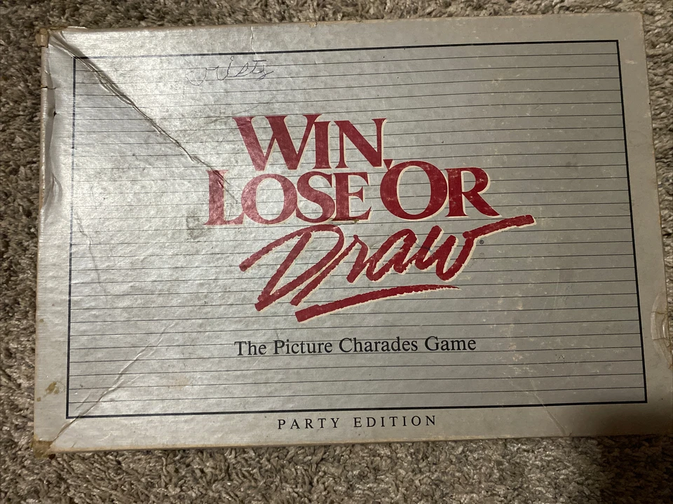 Win Lose Or Draw Picture Charades Game Party Edition 1988 Milton Bradley - Image 1 of 2