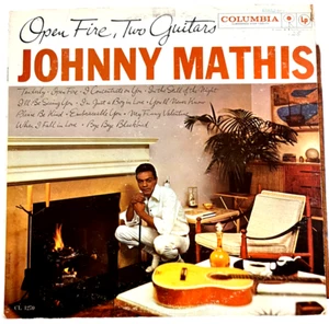 Johnny Mathis - Open Fire Two Guitars - Columbia Records - 12" 33rpm LP Vinyl - Picture 1 of 4