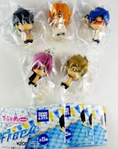 Gratis! Portachiavi minifigure deformate set completo Haruka Makoto Rin Nagisa Rei Giappone - Foto 1 di 4