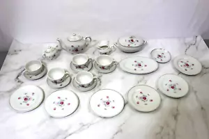 Vintage 1950's Japan Moss Rose Children's China Tea Set-23 Pcs - Picture 1 of 20