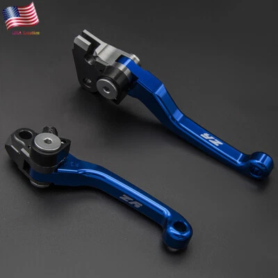 Para YZ250F 2001-2006 CNC pivote dirtbike embrague palancas de freno YZ logotipo mango azul Foto 1 de 4