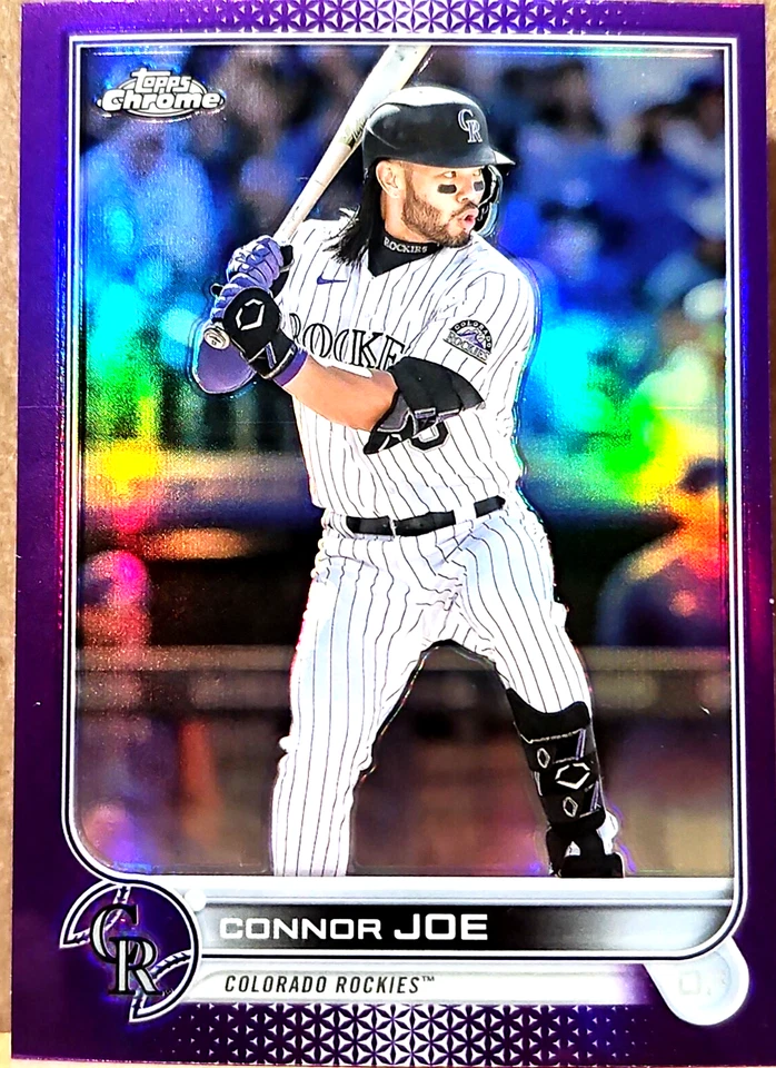 2022 Topps Chrome Update Series Purple Refractor #USC33 - Connor Joe - Image 1 of 2