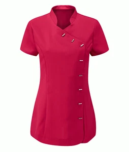 Ladies Therapist Carers Uniform SPA Nail Salons Beauty Tunic Top For Hairdresser - Picture 1 of 3