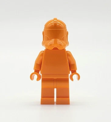 LEGO Star Wars Orange Prototype Phase 2 Clone Trooper Minifigure Monochrome - Image 1 of 3