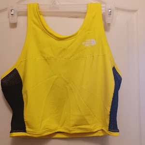 THE NORTH FACE NWT Reflective Active Trail Tanklette TNFZ9YX Lemon/Black Size XL - Picture 1 of 3