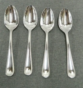 Gorham BRAID Stainless 4 Place/Oval Soup Spoons 18/10 Glossy Flatware - Picture 1 of 3