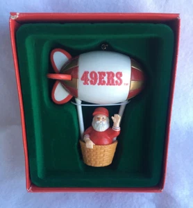 Russ Santa's Watching San Francisco 49ers Team NFL Christmas Ornament IOB - Picture 1 of 11