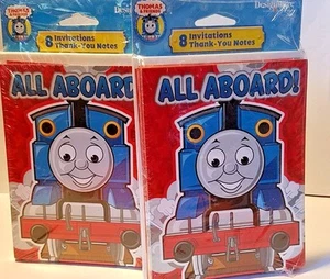 Thomas & Friends Invitations, Envelopes Thank-You Notes 2-8 packs - Picture 1 of 2