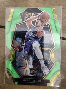 Ochai Agbaji 2022-23 Select Premier Level Rookie RC Green Die-cut Prizm /49 - Picture 1 of 2