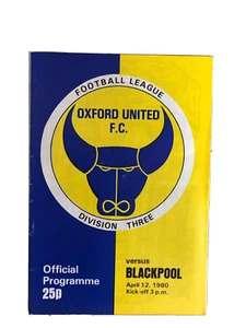 Oxford United v Blackpool - Division 3 - Played 12/04/1980 - For Charity - Picture 1 of 1